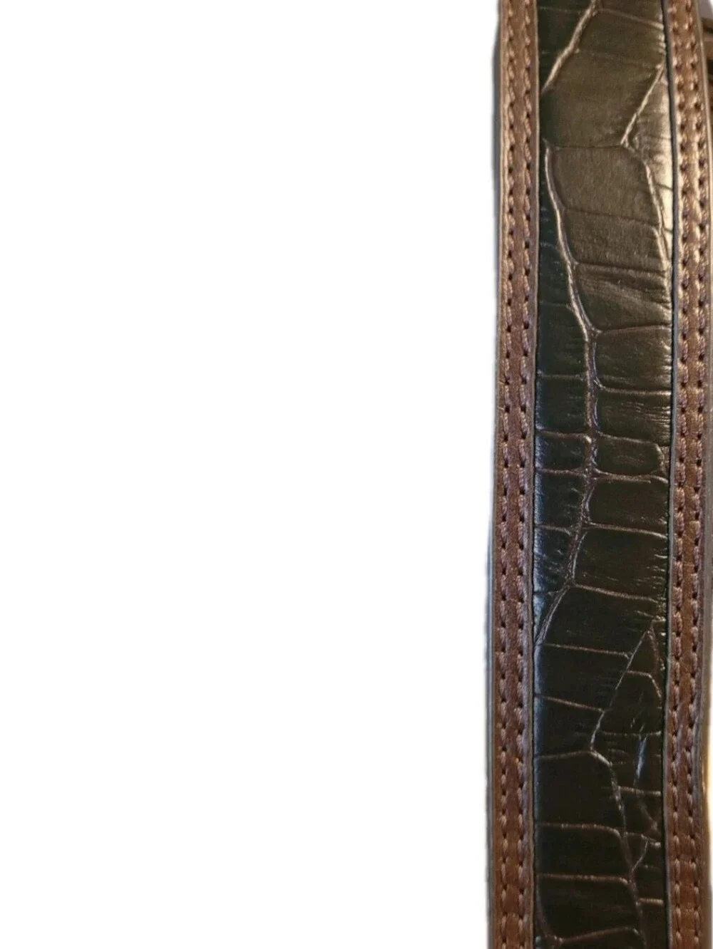 Two Western Leather Belts Embossed Men's Size 32 Cowboy Rodeo NWOT ARIAT & F&L